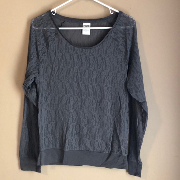 PINK Victoria's Secret Tops - Pink Victoria’s Secret lace top M